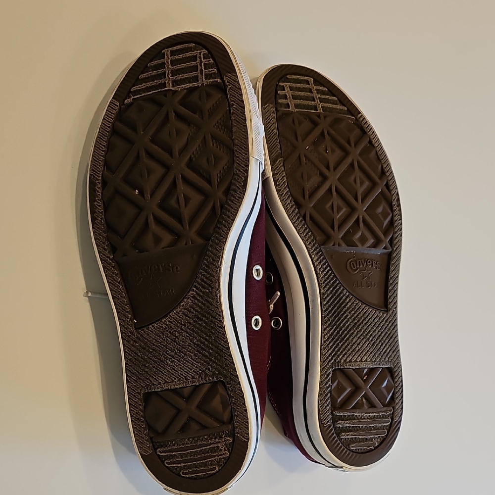 Converse All Stars Burgans Sneakers Shoes Women's Size 9 Men's Size 7 - Picture 7 of 9